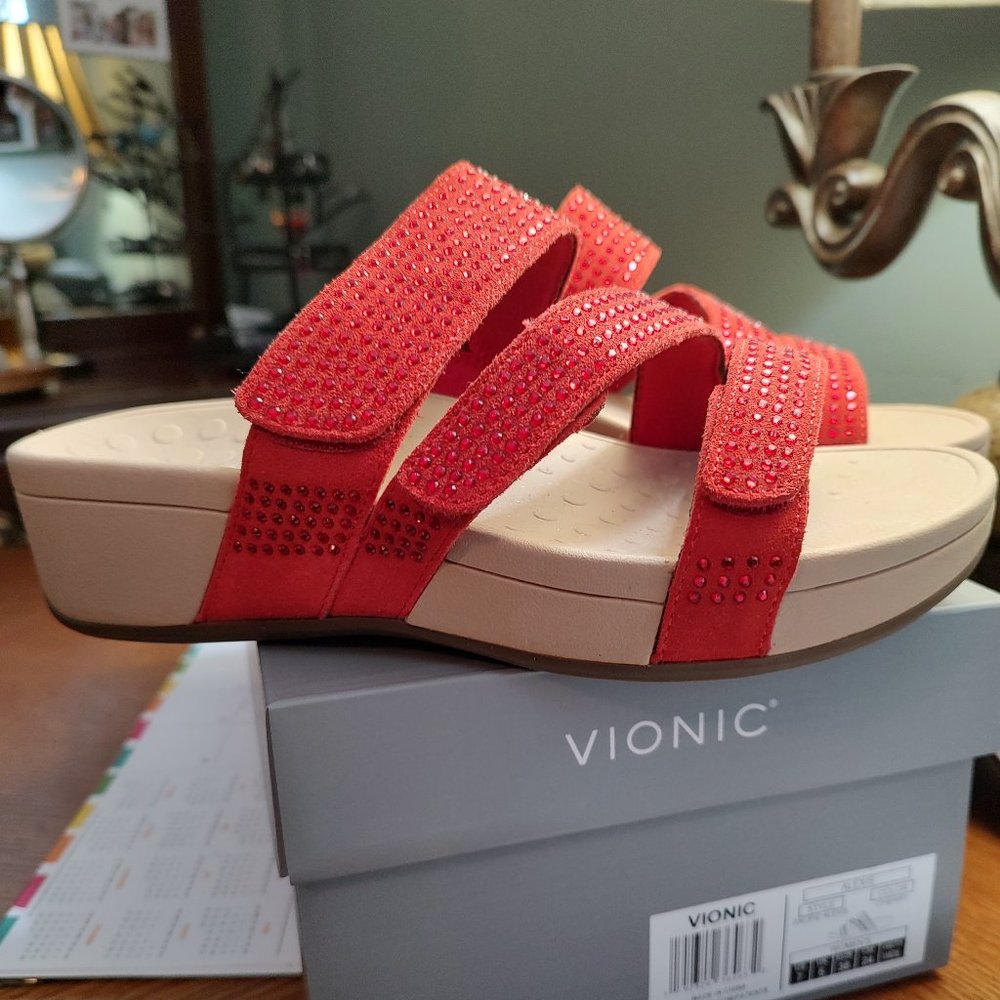 Shoes, Womens, Vionic, Pacific Alexis, Cherry color